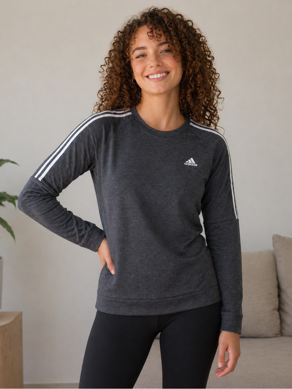 Adidas Women’s Climawarm Running Pullover Sweatshirt Size Small
